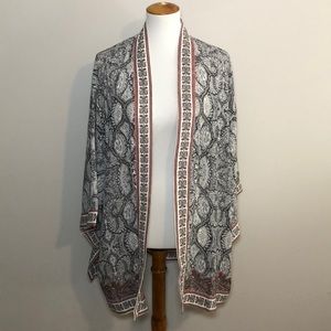 Max Studio Plus Woven Crepe Kimono
